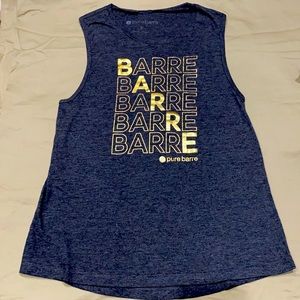 Pure Barre Tank Top - Gray/Gold - Size Small